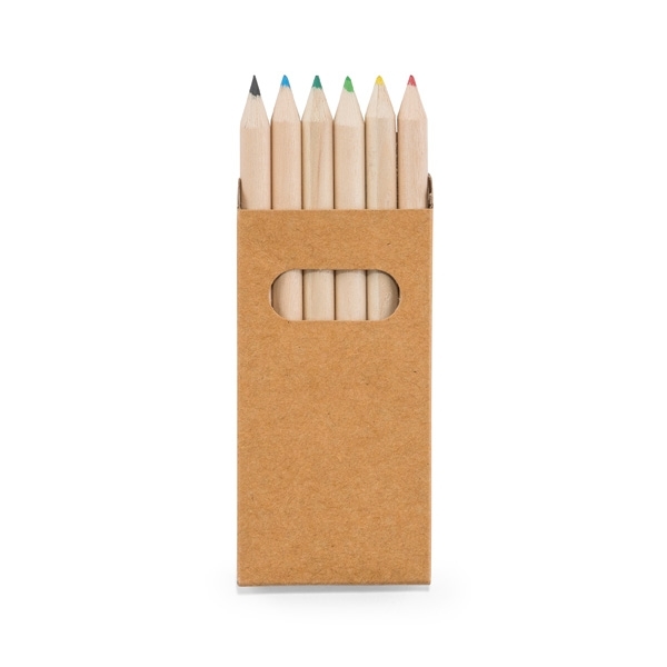 Caixa com 6 lápis de cor Personalizado
