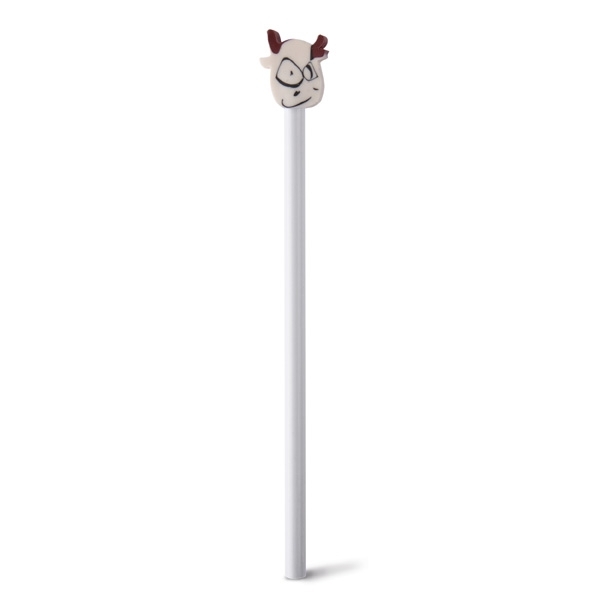 Lápis c/ Boneco de Borracha Personalizado