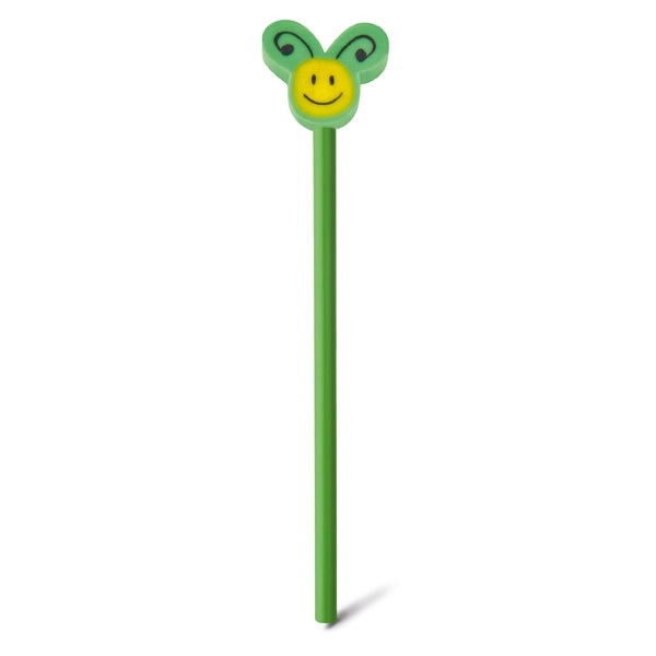 Lápis c/ Boneco de Borracha Personalizado