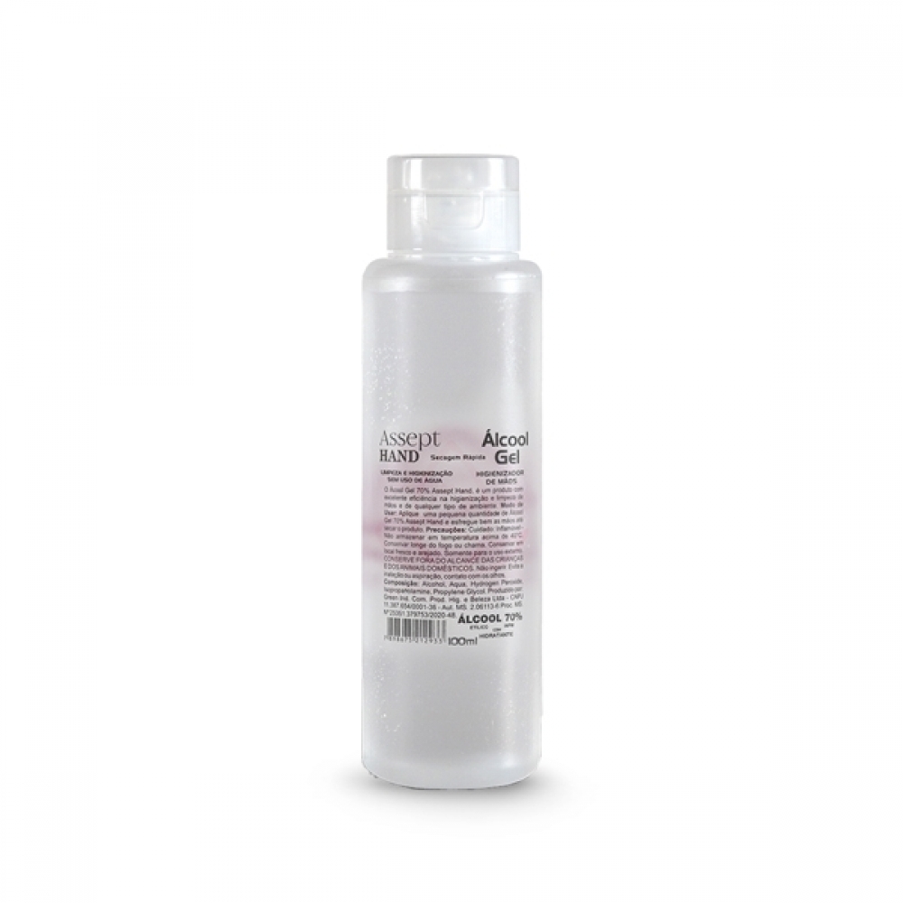 Álcool Gel 70% antisséptico 100ml Personalizado