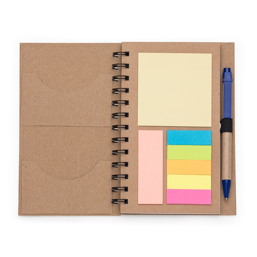 Bloco de Anotações com Caneta e Post-it Personalizado 