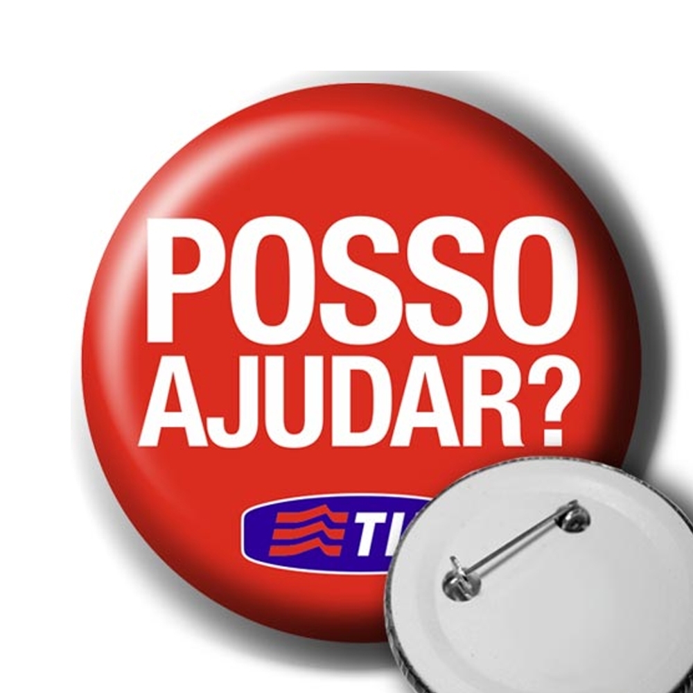 Botton Americano Com Alfinete Personalizado