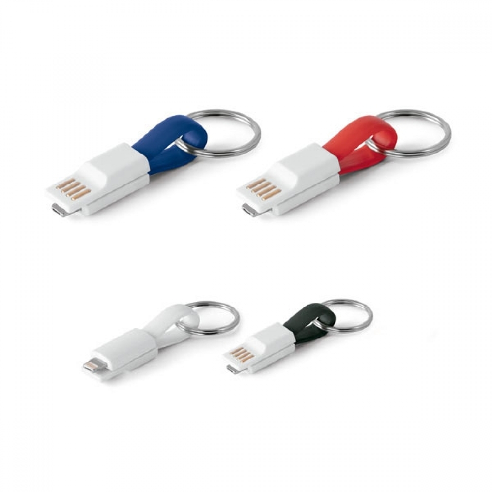 Cabo USB com conector 2 em 1 Personalizado