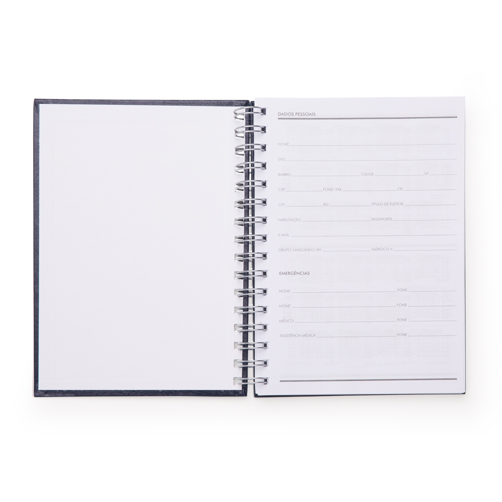 Caderno Pequeno de Couro Sintético Personalizado 