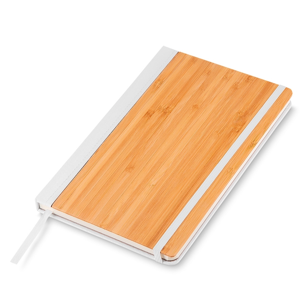Caderno com capa de bambu