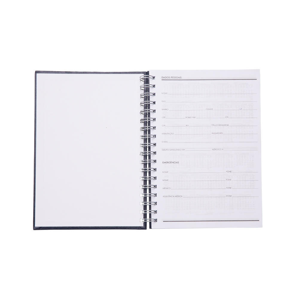 Caderno de Couro Sintético Personalizado 