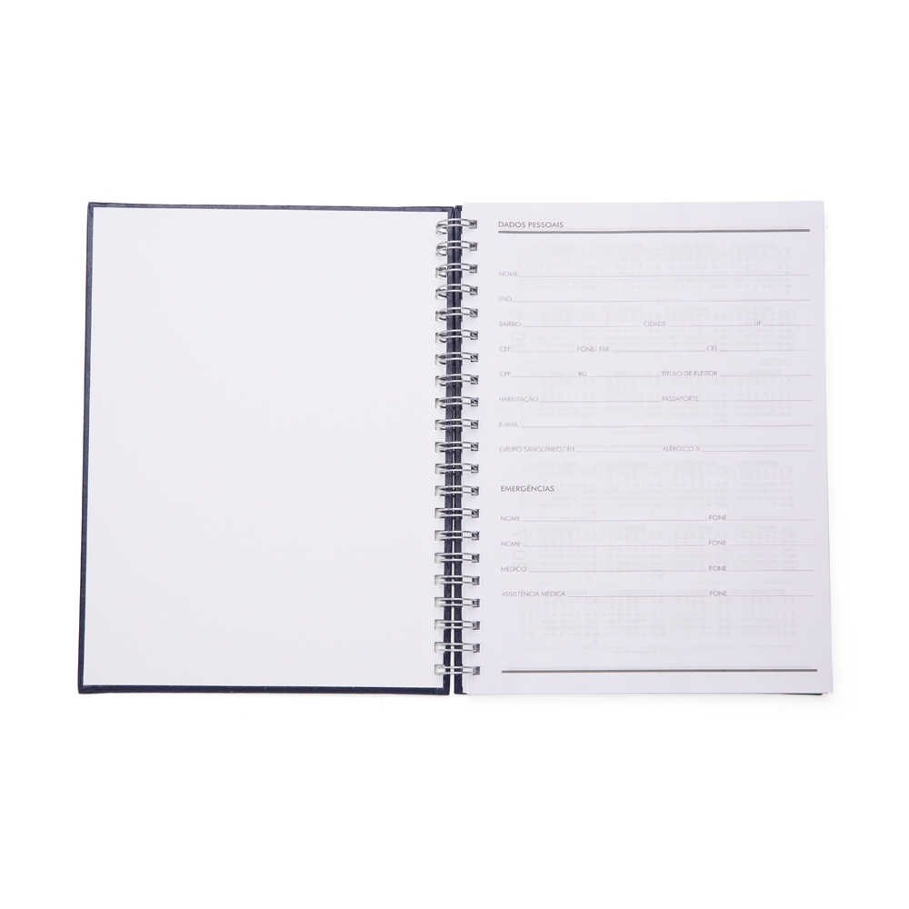 Caderno de Couro Sintético Personalizado 