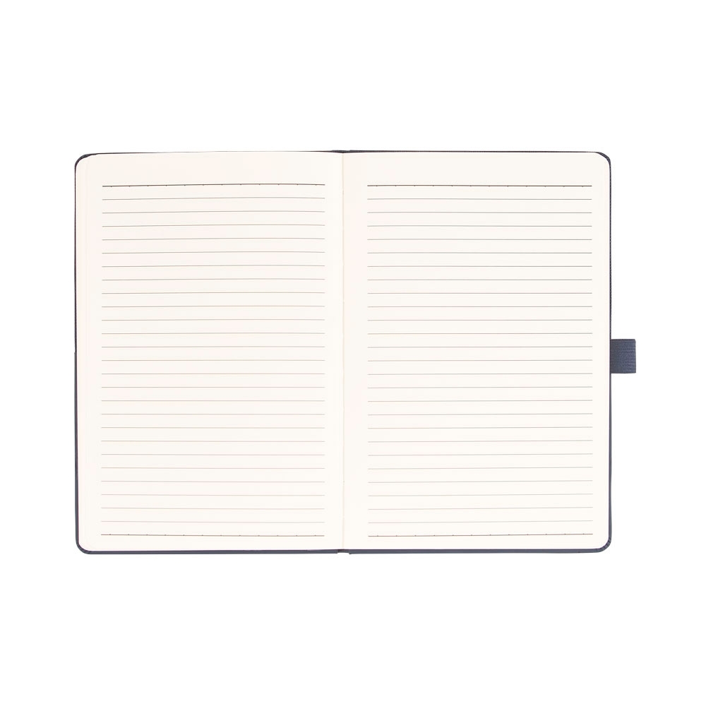 Caderno de anotações com suporte para caneta