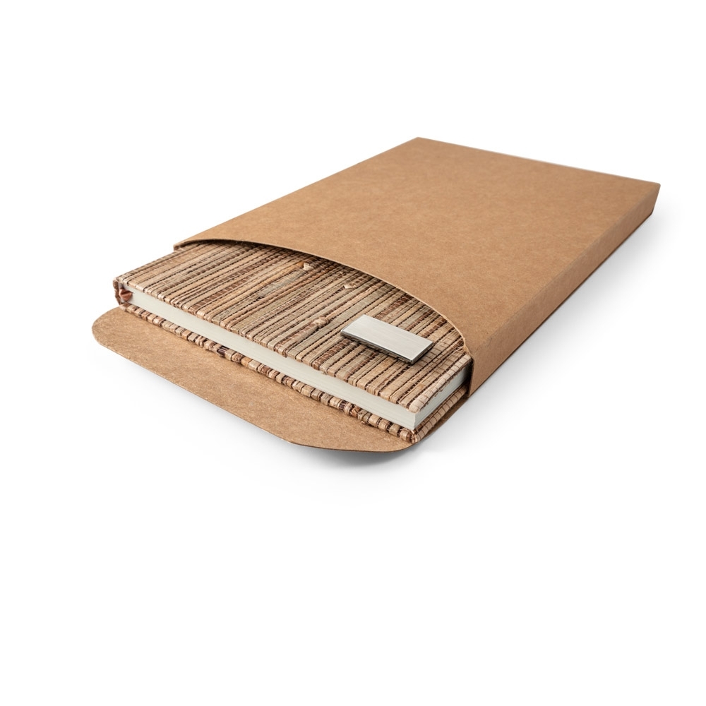 Caderno em palha natural Personalizado