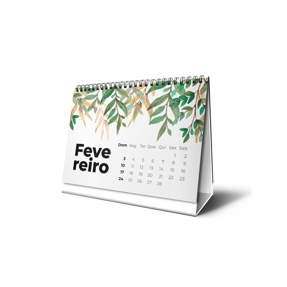 Calendário de Mesa Personalizado com Wire-O