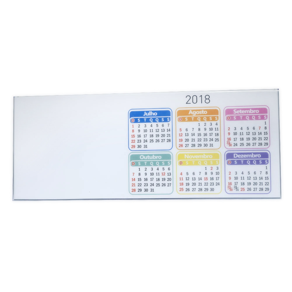 Calendário Plástico Personalizado