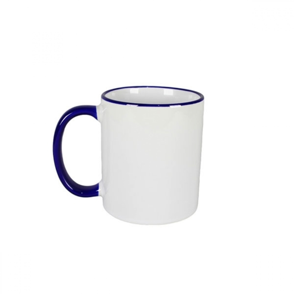 Caneca Alça E Borda Colorida Personalizada