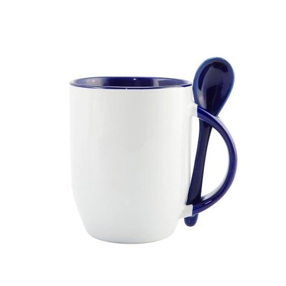 Caneca Com Colher Bicolor Personalizada