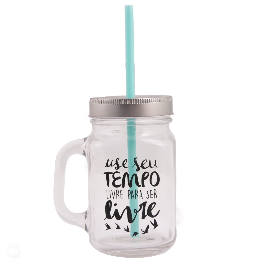 Caneca Com Tampa E Canudo Personalizado