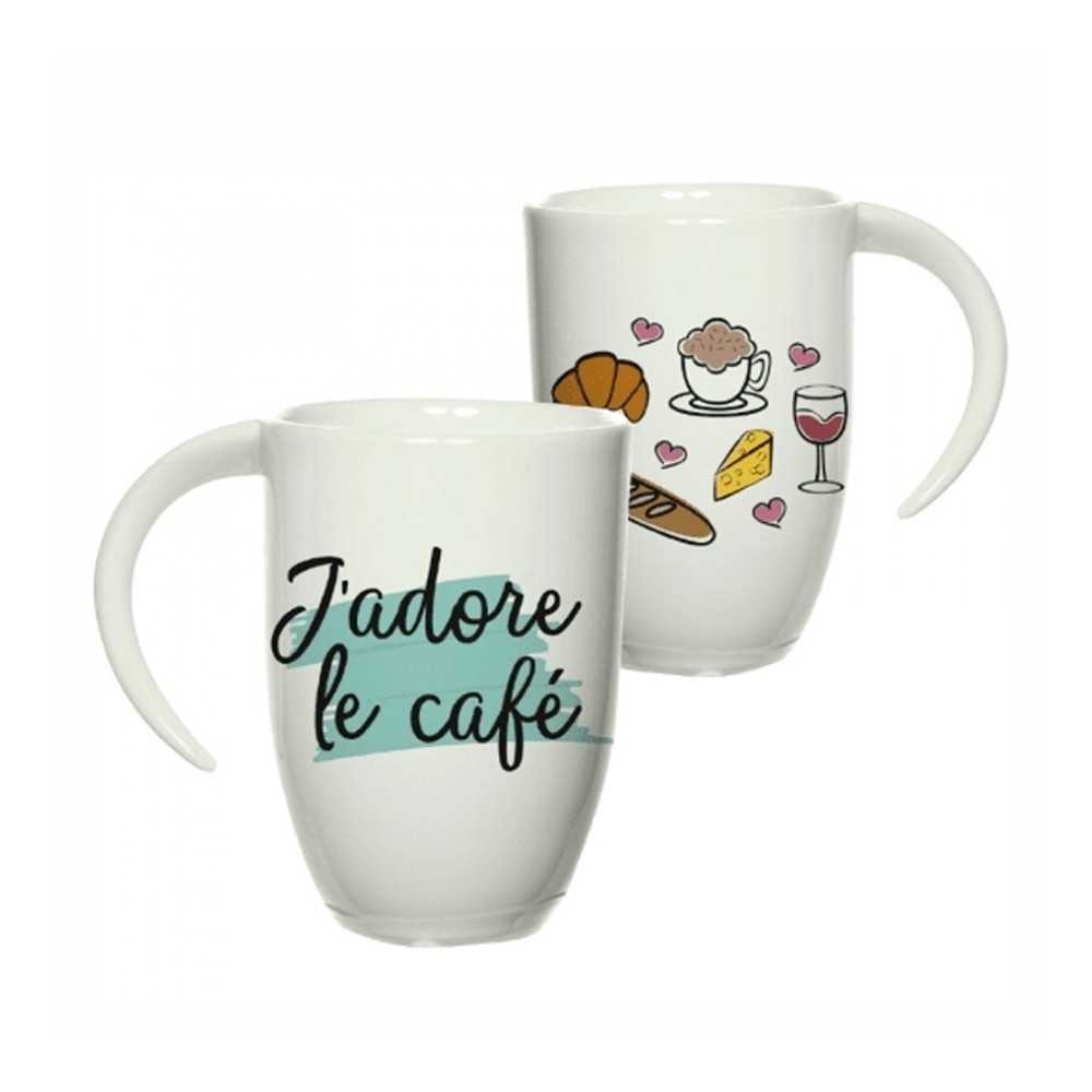 Caneca De Cerâmica  Alça Lua