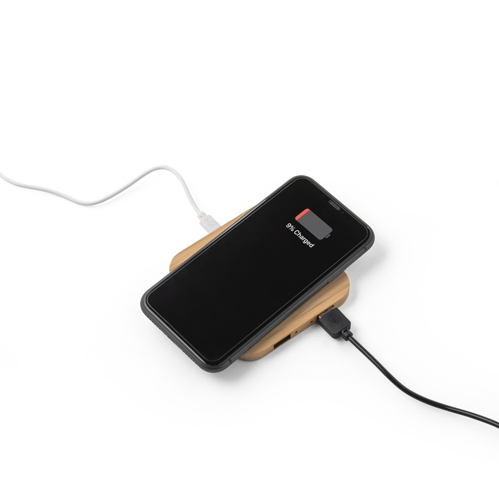 Carregador wireless bambu