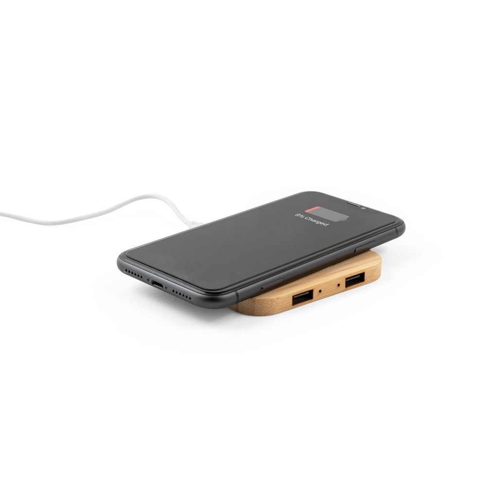Carregador wireless bambu