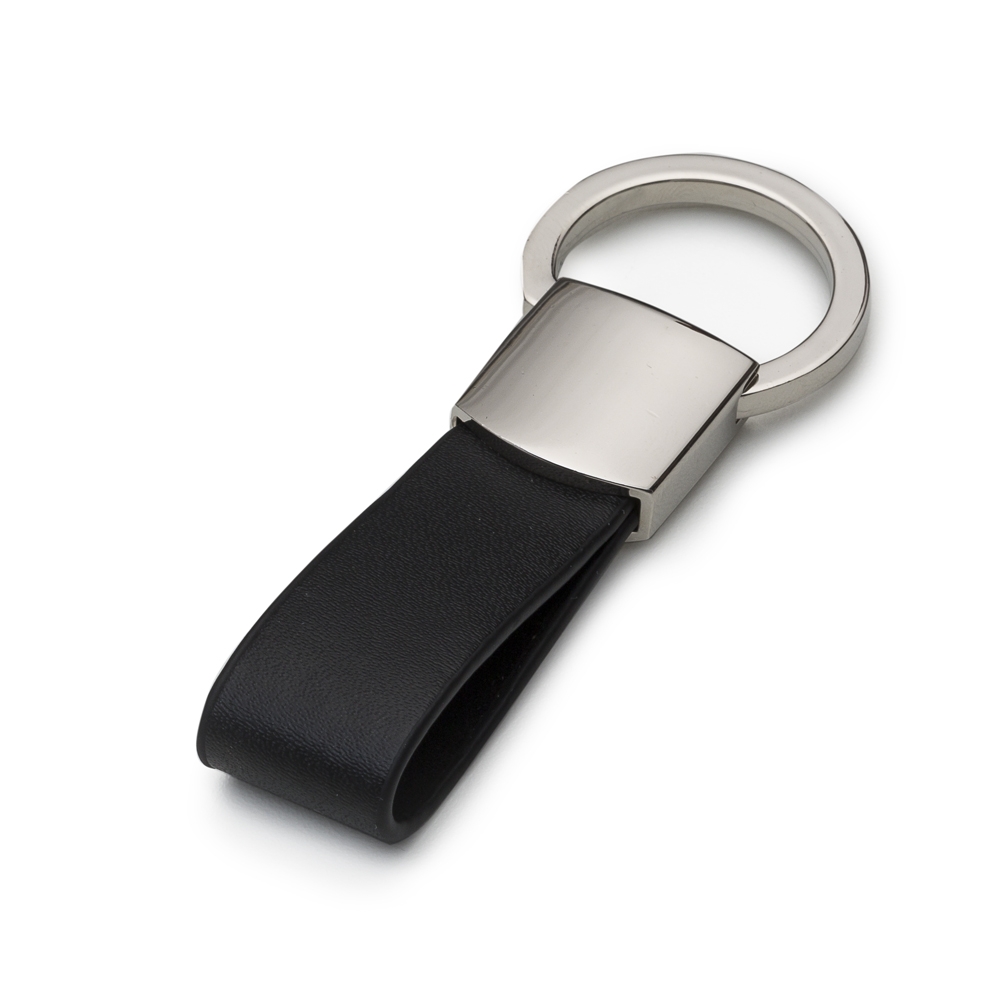 Chaveiro Metal com Couro Personalizado 