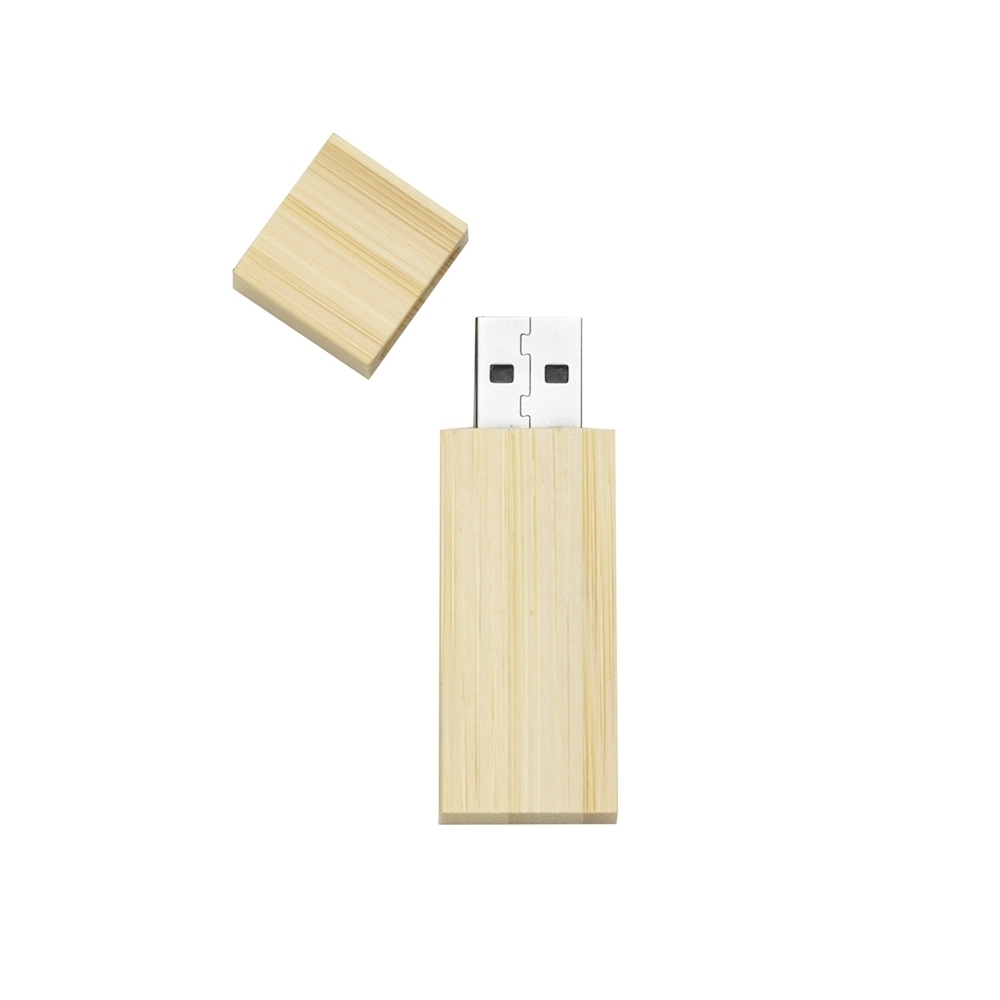 Conjunto Estojo e Pen Drive Bambu 16GB Personalizado