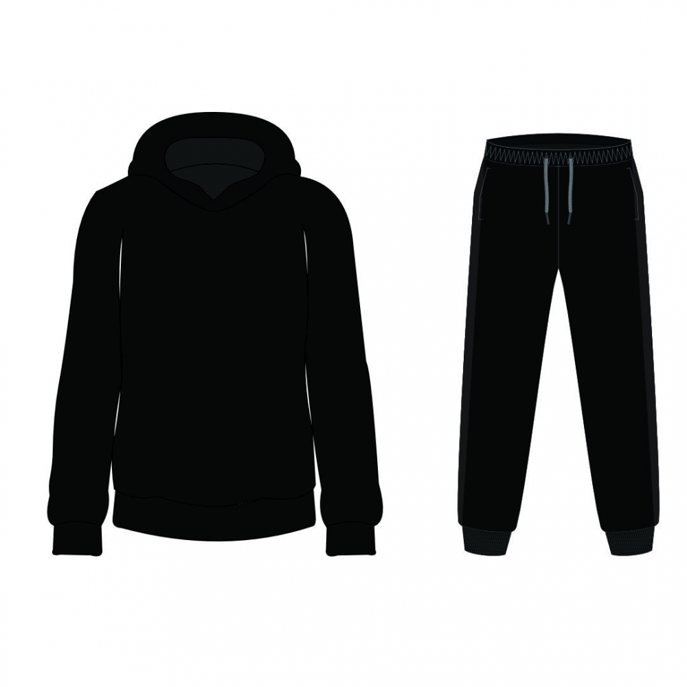 Conjunto de moletom com bolso canguru