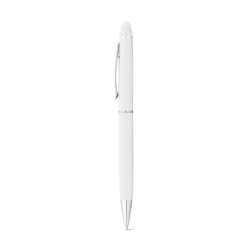 Esferográfica em metal com ponteira touch personalizada
