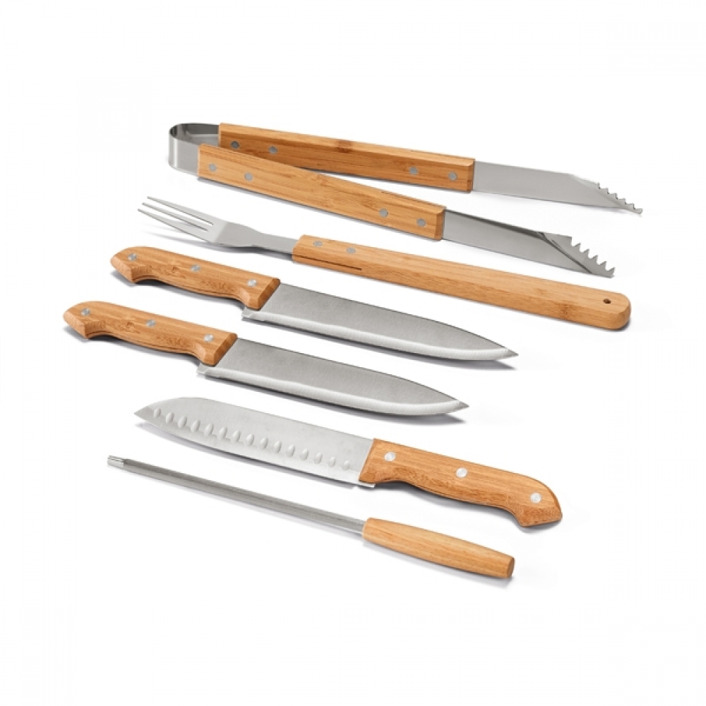 Kit Churrasco De Bambu Personalizado