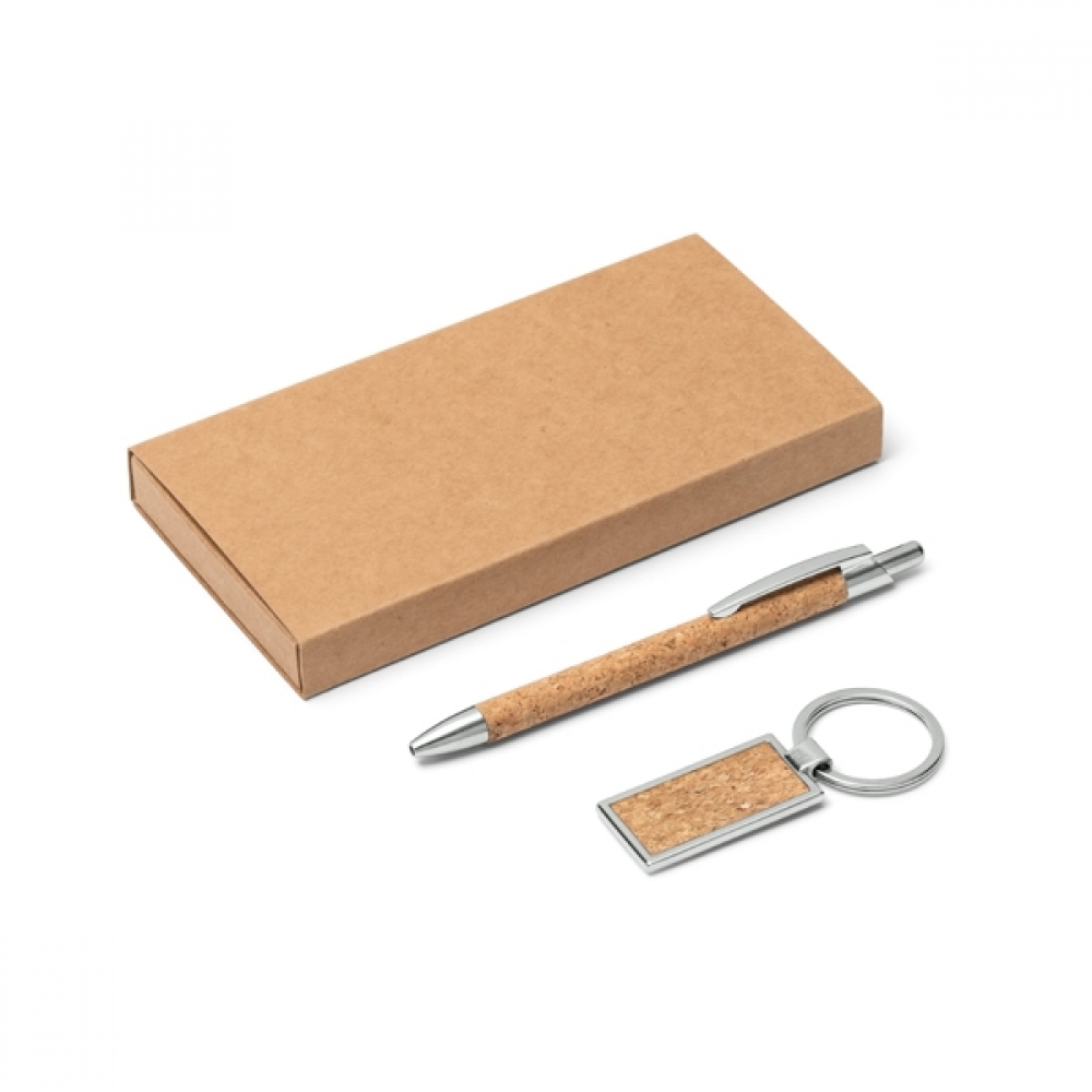 Kit Esferográfica e Chaveiro Personalizado