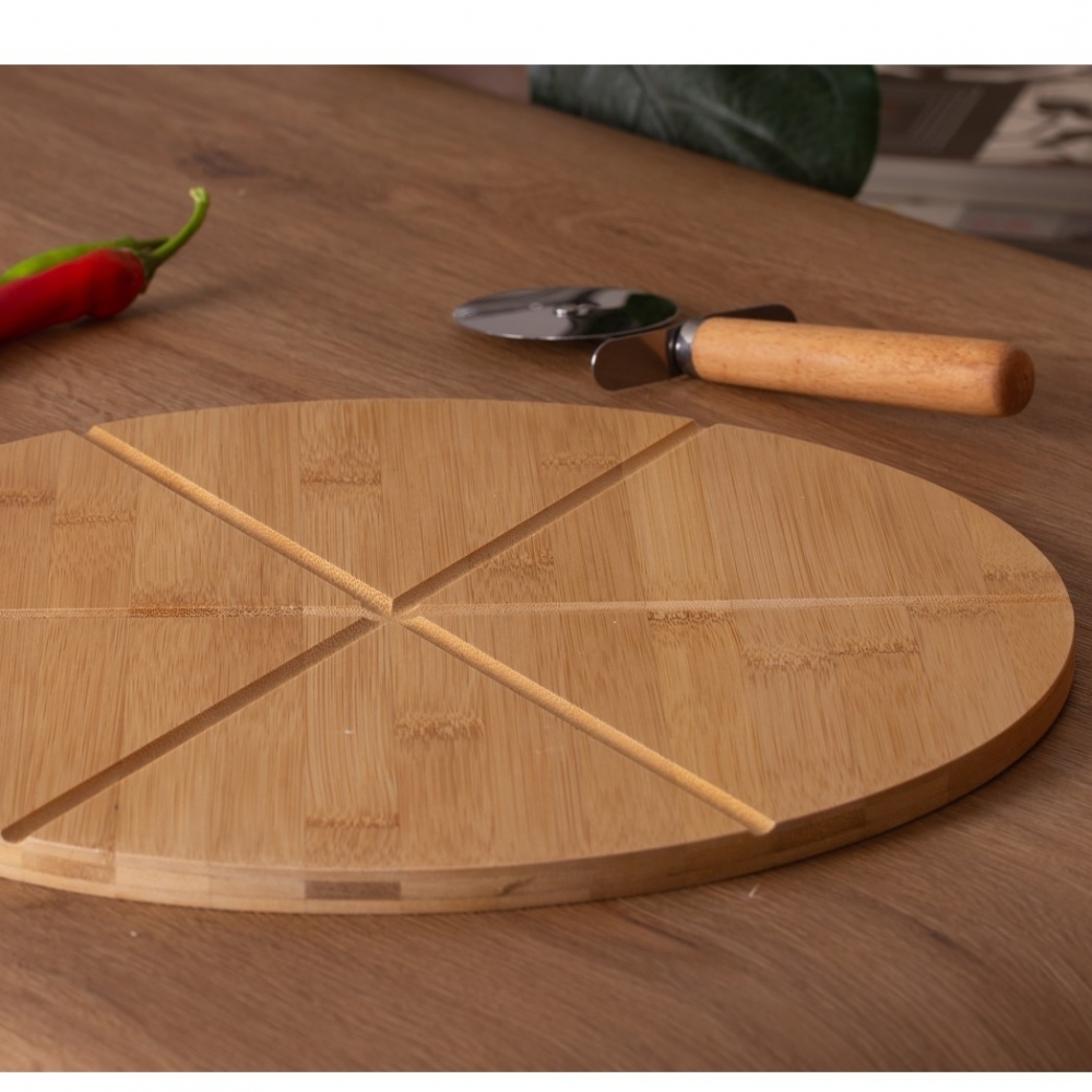 Kit Pizza com tábua e cortador