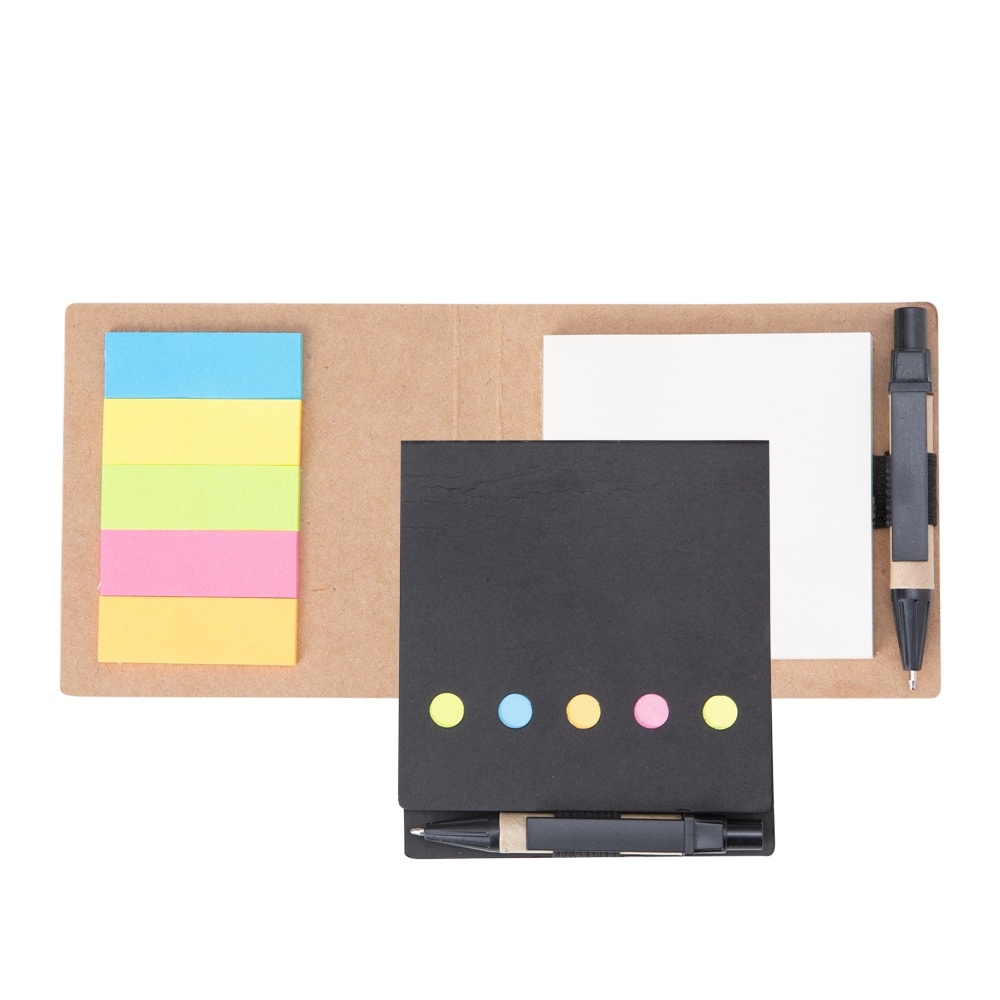 Mini Bloco Ecológico com Post-it e Caneta Personalizado 