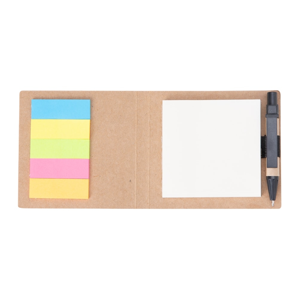 Mini Bloco Ecológico com Post-it e Caneta Personalizado 