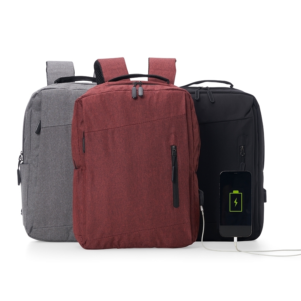 Mochila de Nylon USB 21L Personalizada