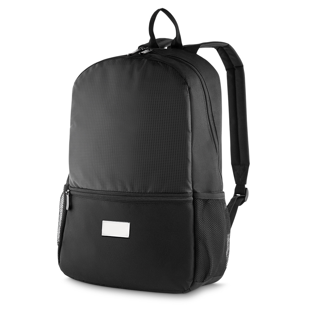 Mochila p/ notebook em tecido poliéster.