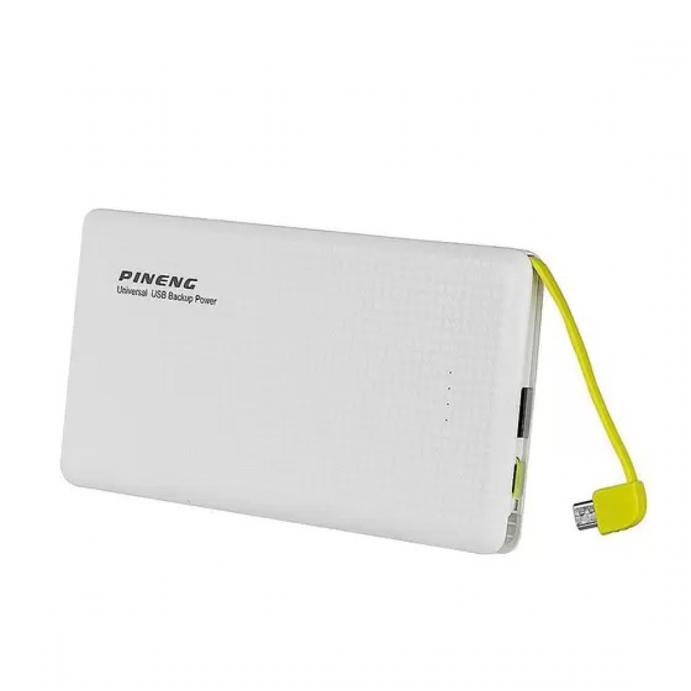 POWER BANK SLIM COM CABO ACOPLADO 10000MAH