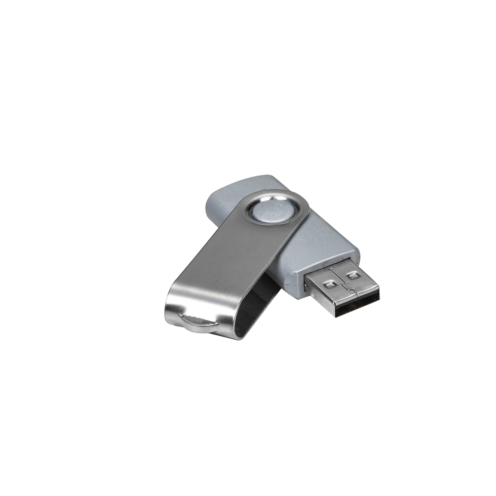 Pen Drive Giratório Metálico 4 GB Personalizado
