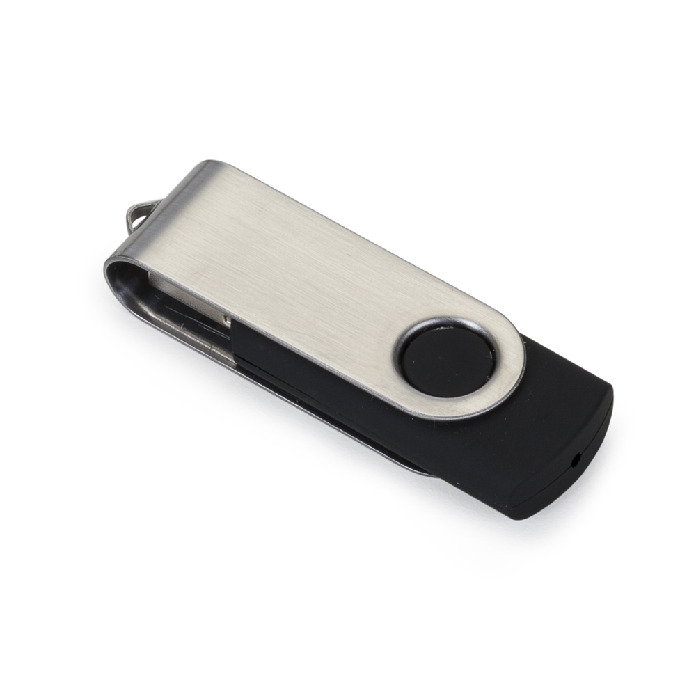 Pen Drive Giratório Metálico 4 GB Personalizado