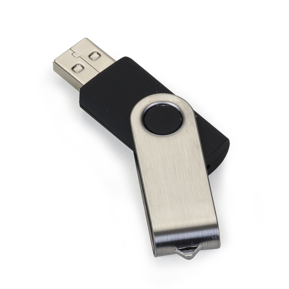 Pen Drive Giratório Metálico 4 GB Personalizado