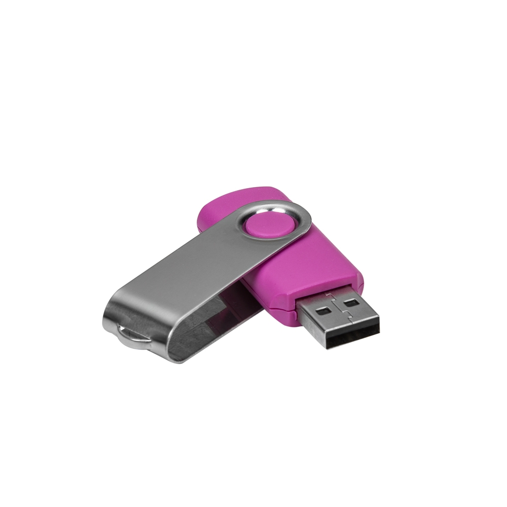 Pen Drive Giratório Metálico 4 GB Personalizado