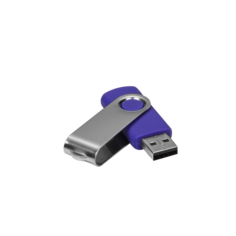 Pen Drive Giratório Metálico 4 GB Personalizado