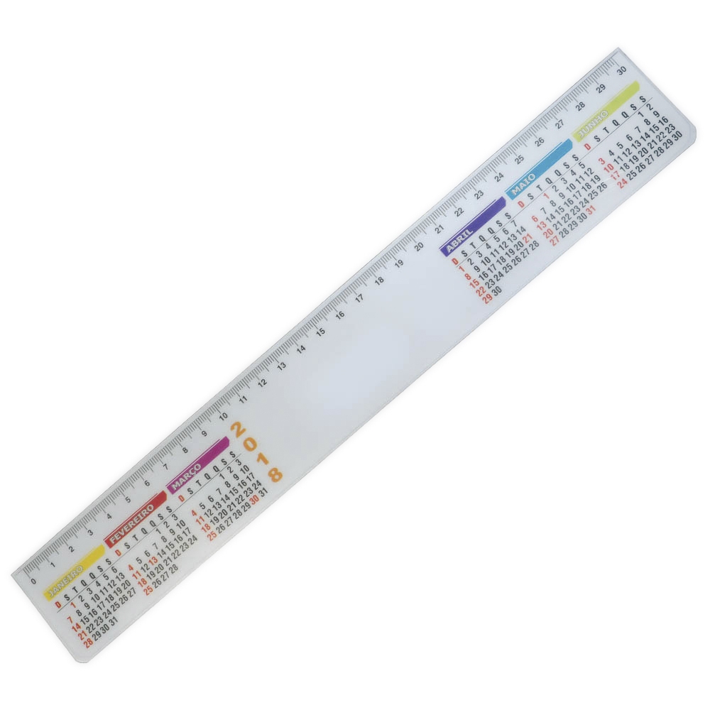 Régua Plástica 30cm Personalizada