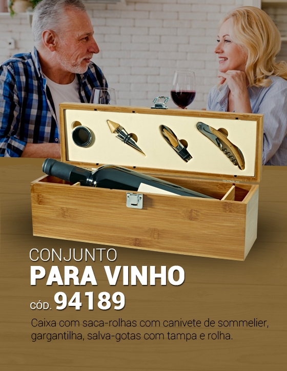 Conjunto para vinho Personalizado