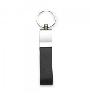 Chaveiro Metal com Couro Personalizado -10031
