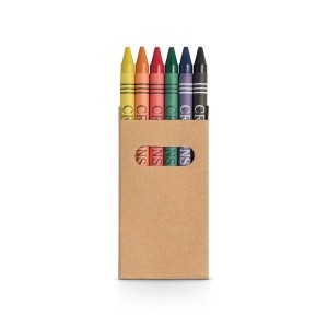 Caixa com 6 gizes de cera Personalizado-91754