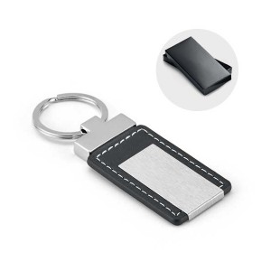 Chaveiro Couro Sintético e Metal Personalizado-93156