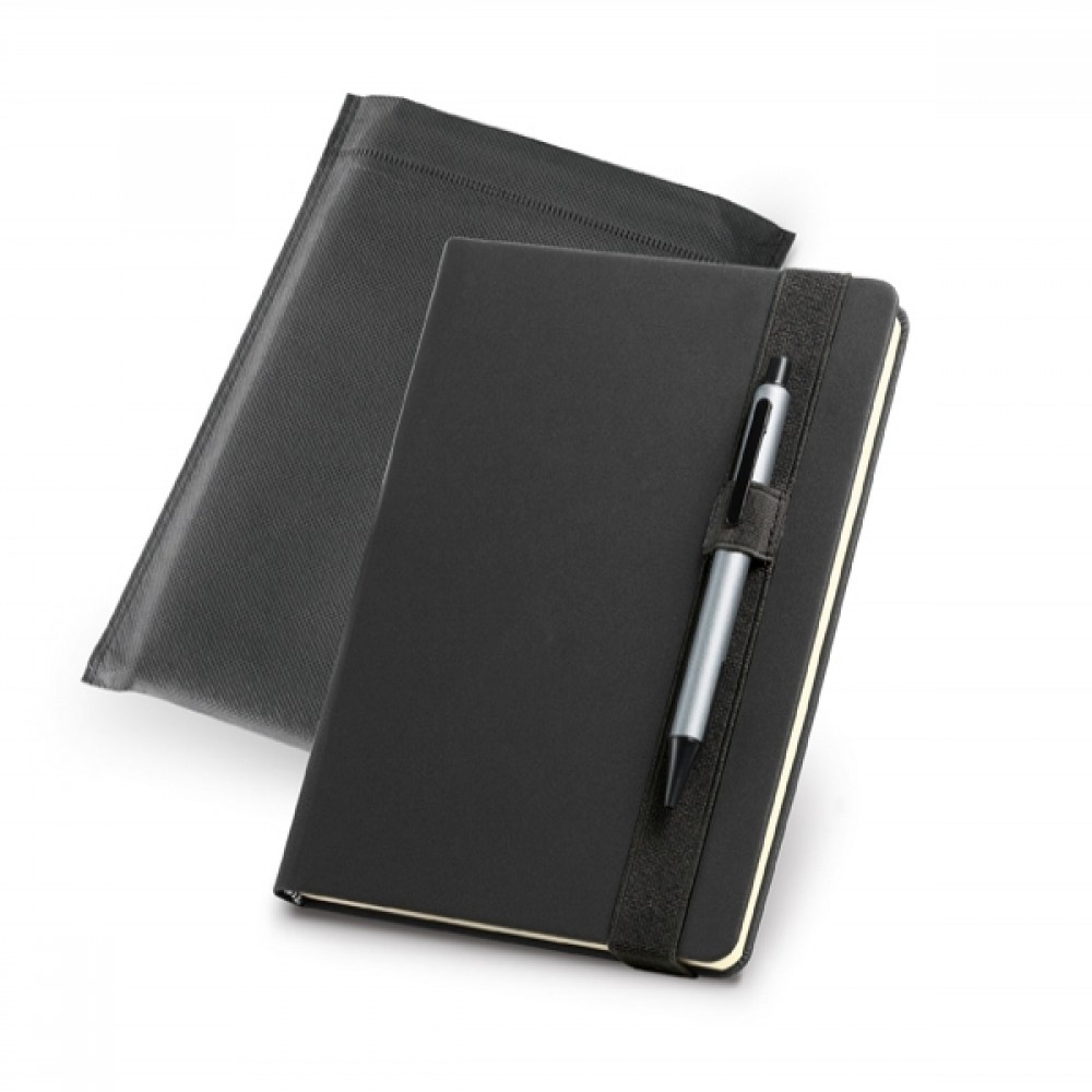 Caderno Capa Dura Couro Sintético Personalizado-93789