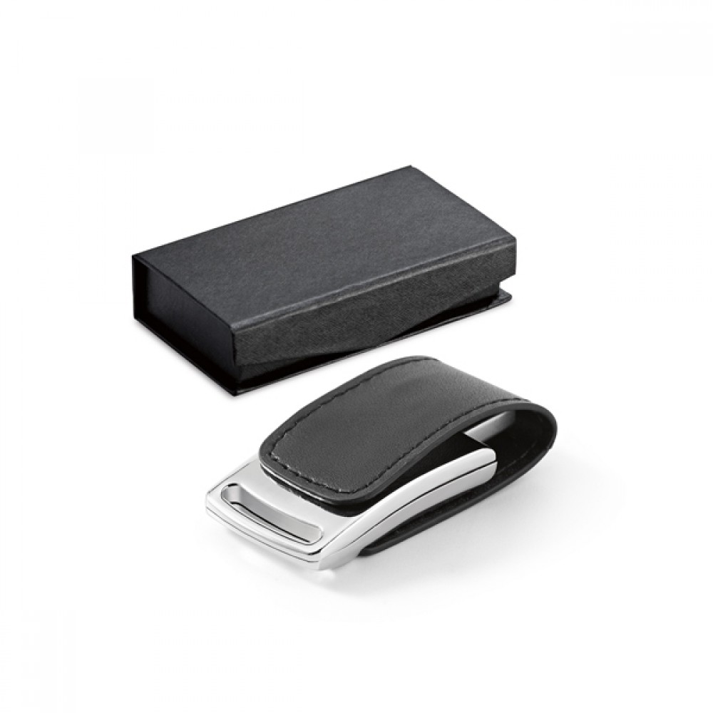 Pen Drive de Couro Sintético 8GB Personalizado-97525
