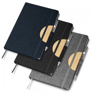 Caderno de anotações com suporte para caneta-CAD140