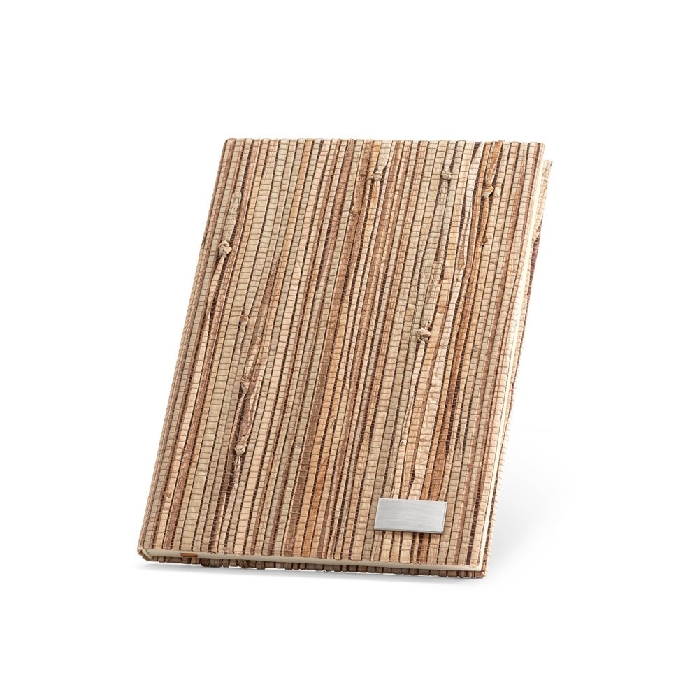 Caderno em palha natural Personalizado-93275