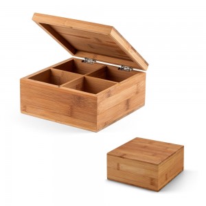 Caixa de chás em bambu Personalizado-93978