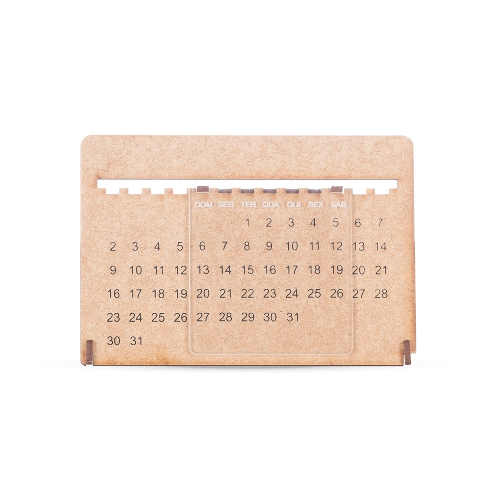 Calendário Permanente MDF com Acrílico Personalizado-13856