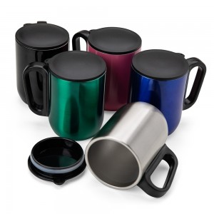 Caneca Metal Parede Dupla 250 ml-18622